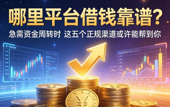 哪里平台借钱靠谱?急需资金周转时,这五个正规渠道或许能帮到你