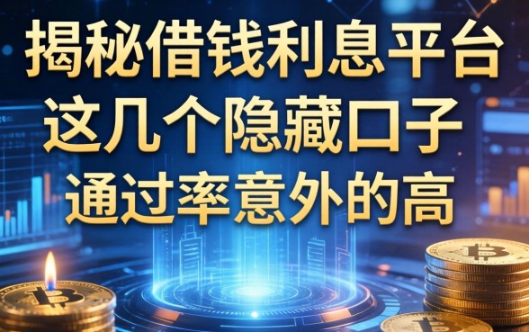 揭秘借钱利息平台：这几个隐藏口子通过率意外的高