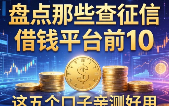 盘点那些不查征信的借钱平台前10，这五个口子亲测好用