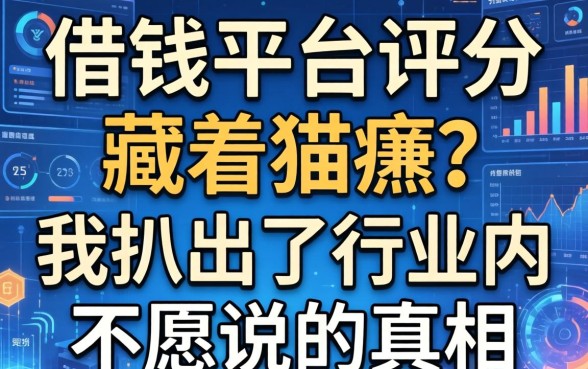 借钱平台评分藏着猫腻？我扒出了行业内不愿说的真相