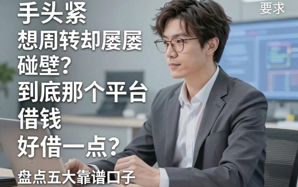 手头紧想周转却屡屡碰壁？到底那个平台借钱好借一点？盘点五大靠谱口子