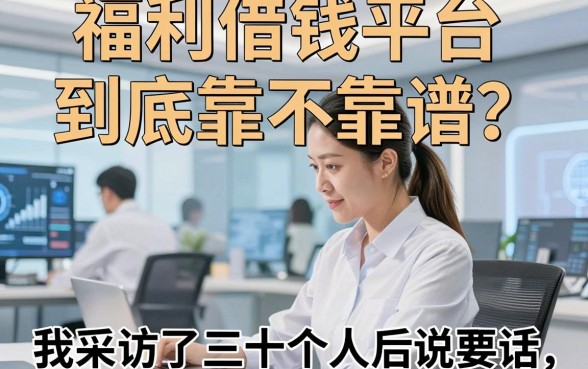 福利借钱平台到底靠不靠谱？我采访了三十个人后说实话