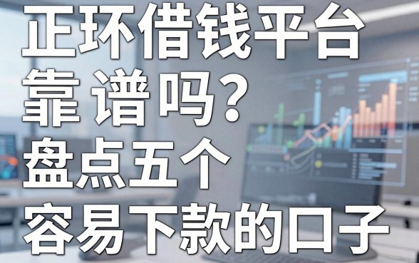 正环借钱平台靠谱吗？盘点五个容易下款的口子