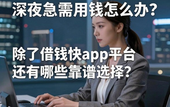深夜急需用钱怎么办？除了借钱快app平台还有哪些靠谱选择？这篇文章告诉你答案