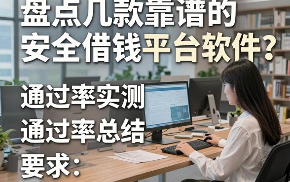盘点几款靠谱的安全借钱平台软件，通过率实测总结