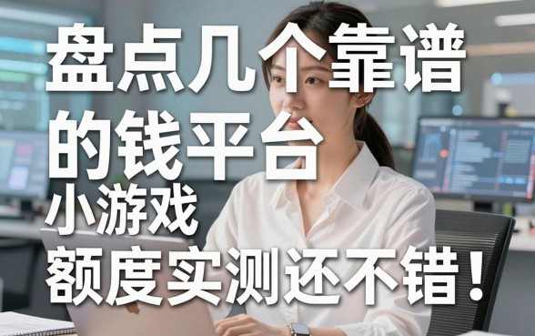 盘点几个靠谱的借钱平台小游戏，额度实测还不错