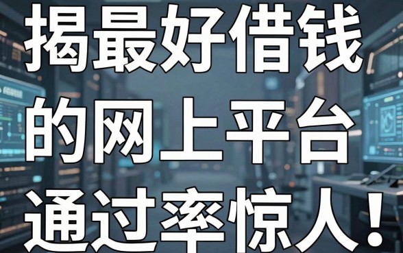 揭秘最好借钱的网上平台，这几个隐藏口子通过率惊人