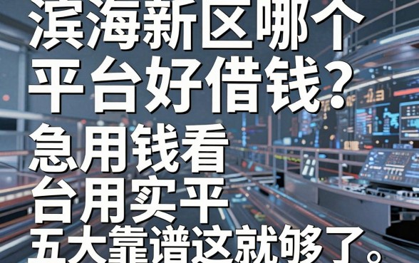 滨海新区哪个平台好借钱？急用钱看这就够了，五大靠谱平台实测推荐