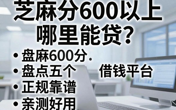芝麻分600以上哪里能贷？盘点五个正规靠谱的借钱平台，亲测好用