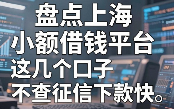 盘点上海小额借钱平台，这几个口子不查征信下款快