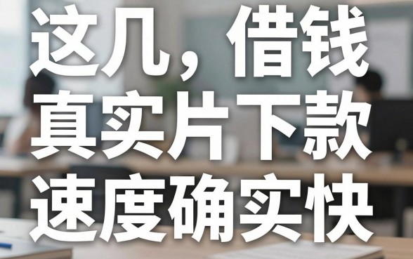 网传平台借钱真实照片流出，这几款下款速度确实快