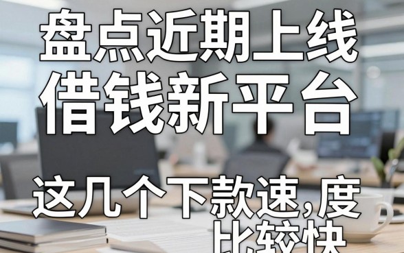 盘点近期上线的借钱新平台,这几个下款速度比较快