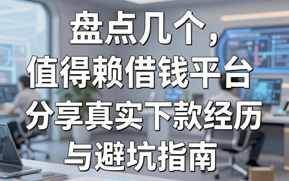 盘点几个值得信赖借钱平台，分享我的真实下款经历与避坑指南