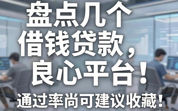 盘点几个借钱贷款良心平台，通过率尚可建议收藏