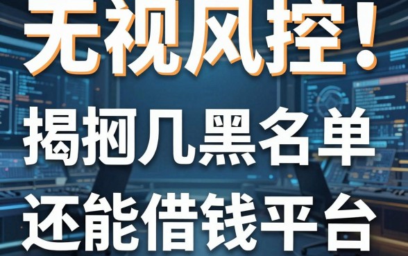 无视风控！揭秘几个黑名单还能借钱平台