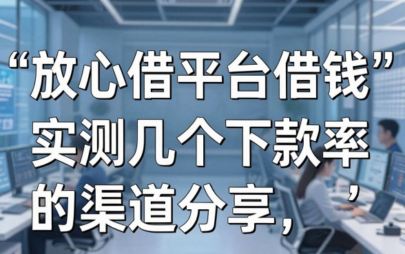 放心借平台借钱：实测几个下款率高的渠道分享