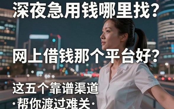 深夜急用钱哪里找？网上借钱那个平台好？这五个靠谱渠道帮你渡过难关