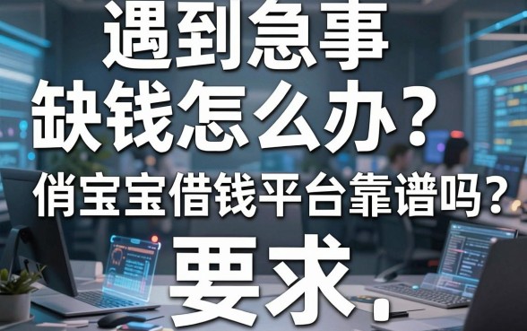 遇到急事缺钱怎么办?俏宝宝借钱平台靠谱吗?深度解析助你轻松周转