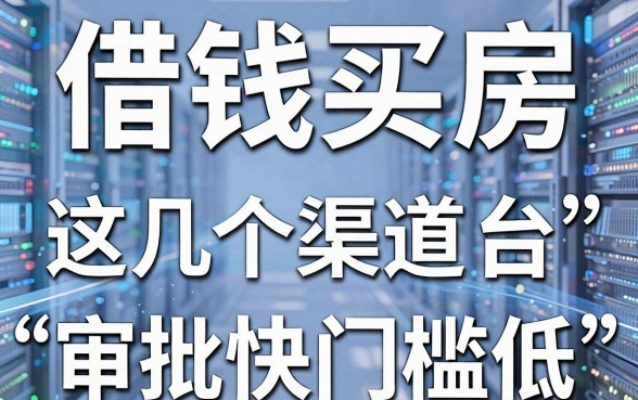 揭秘借钱买房的平台，这几个渠道审批快门槛低