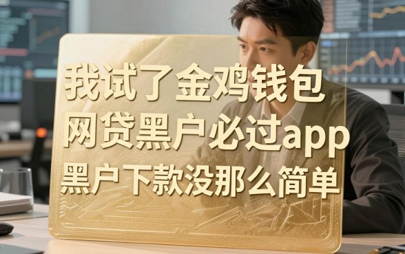 我试了金鸡钱包和网贷黑户必过app，发现黑户下款没那么简单