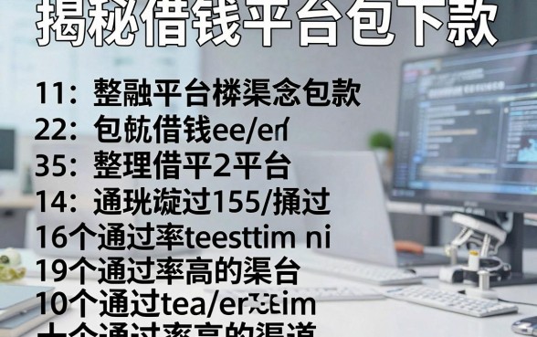 揭秘借钱平台包下款，整理出这十个通过率高的渠道