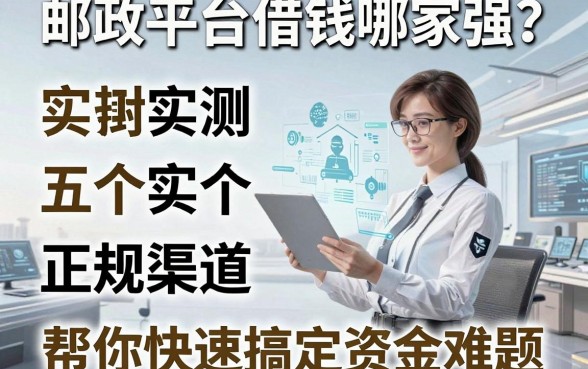 邮政卡平台借钱哪家强？实测五个正规渠道，帮你快速搞定资金难题