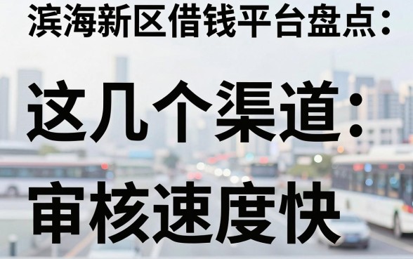 滨海新区借钱平台盘点：这几个渠道审核速度快