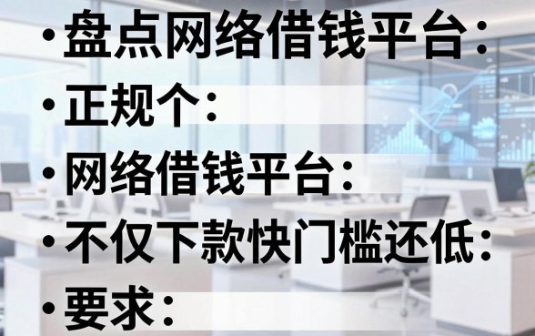 盘点五个正规网络借钱平台，不仅下款快门槛还低