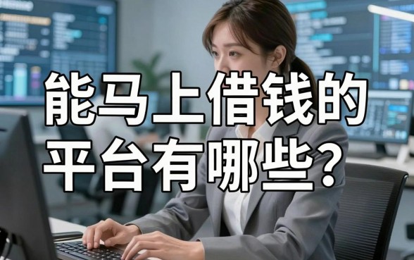 能马上借钱的平台有哪些？别急，看完这篇再动手