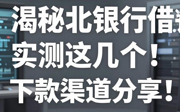 揭秘湖北银行借钱平台：实测这几个下款渠道分享