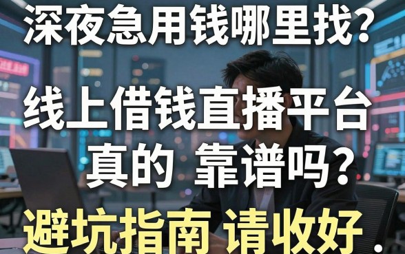 深夜急用钱哪里找？线上借钱直播平台真的靠谱吗？这几个避坑指南请收好！