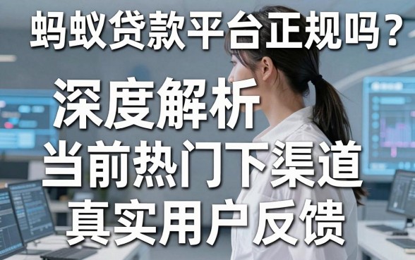 蚂蚁贷款平台正规吗？深度解析当前热门下款渠道与真实用户反馈