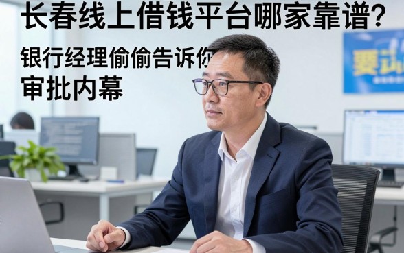 长春线上借钱平台哪家靠谱？银行经理偷偷告诉你审批内幕