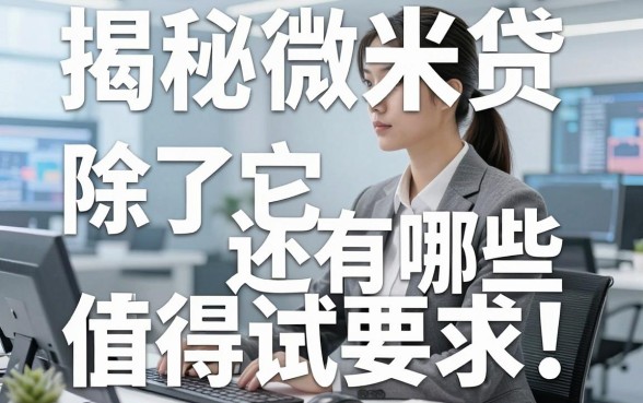 揭秘微米贷借钱平台：除了它还有哪些值得试
