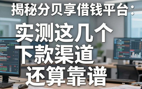 揭秘分贝享借钱平台：实测这几个下款渠道还算靠谱
