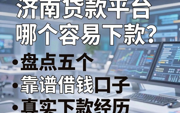济南贷款平台哪个容易下款？盘点五个靠谱借钱口子及真实下款经历