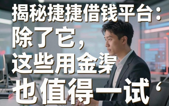 揭秘捷捷借钱平台：除了它，这些备用金渠道也值得一试