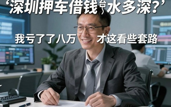 深圳押车借钱平台水多深？我亏了八万才看透这些套路