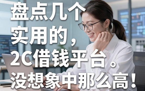 盘点几个实用的2C借钱平台，门槛其实没想象中那么高