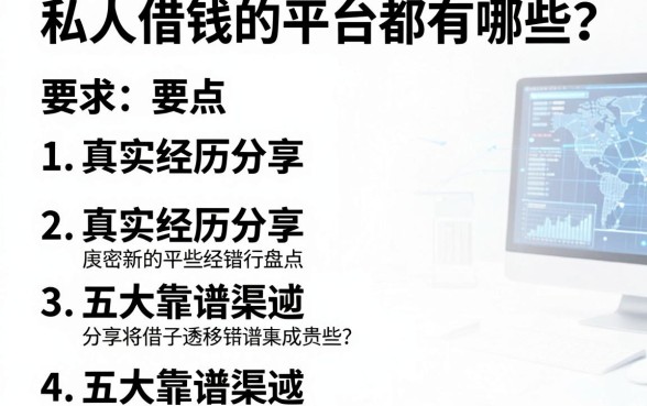 私人借钱的平台都有哪些？真实经历分享与五大靠谱渠道盘点