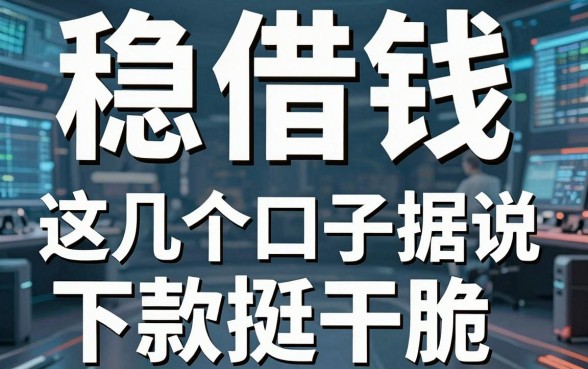 揭秘稳借钱的平台：这几个口子据说下款挺干脆