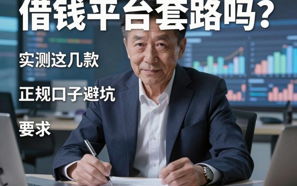 揭秘借钱平台套路吗？实测这几款正规口子避坑