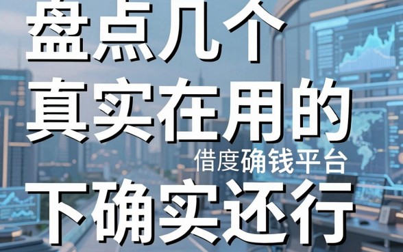 盘点几个真实在用的借钱平台，下款速度确实还行