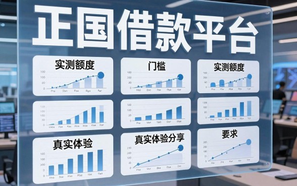 盘点五个正规借款平台，实测额度与门槛的真实体验分享