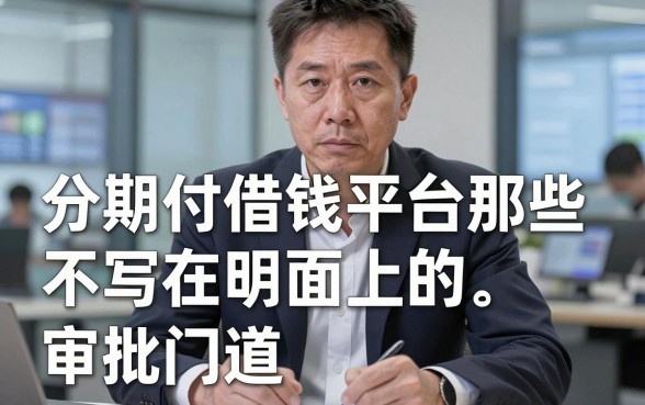 银行经理酒后吐真言：分期付借钱平台那些不写在明面上的审批门道