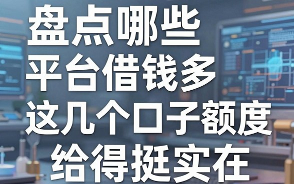 盘点哪些平台借钱多，这几个口子额度给得挺实在