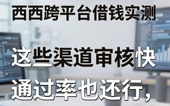 西西跨平台借钱实测：这些渠道审核快，通过率也还行