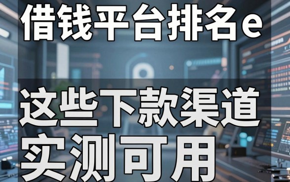 揭秘借钱平台排名e，这些下款渠道实测可用