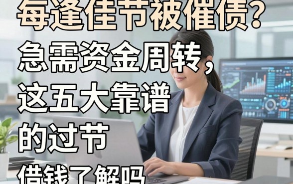 每逢佳节被催债？急需资金周转，这五大靠谱的过节借钱平台你了解吗？