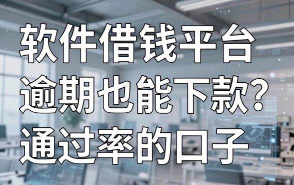 软件借钱平台逾期也能下款？盘点近期通过率高的口子